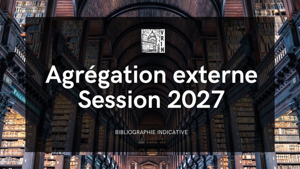 Agrégation externe 2027 - Bibliographie sélective (écrits)