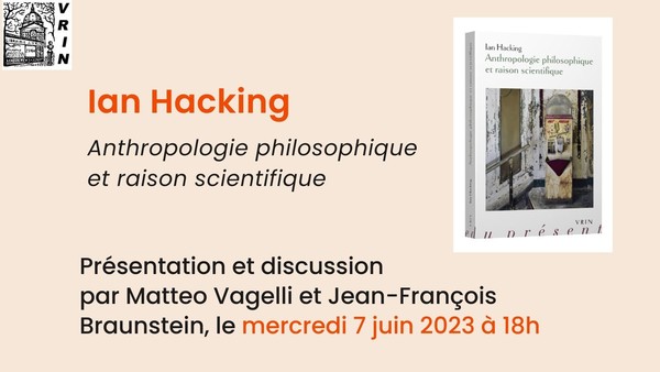 Présentation en librairie d'Anthropologie philosophique et raison scientifique, d'Ian Hacking