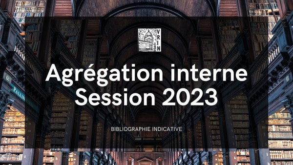 Bibliographie – Concours interne de l'Agrégation de Philosophie / Session 2023