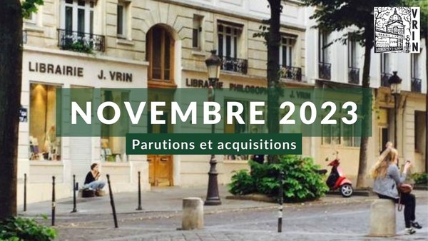 Parutions et acquisitions novembre 2023