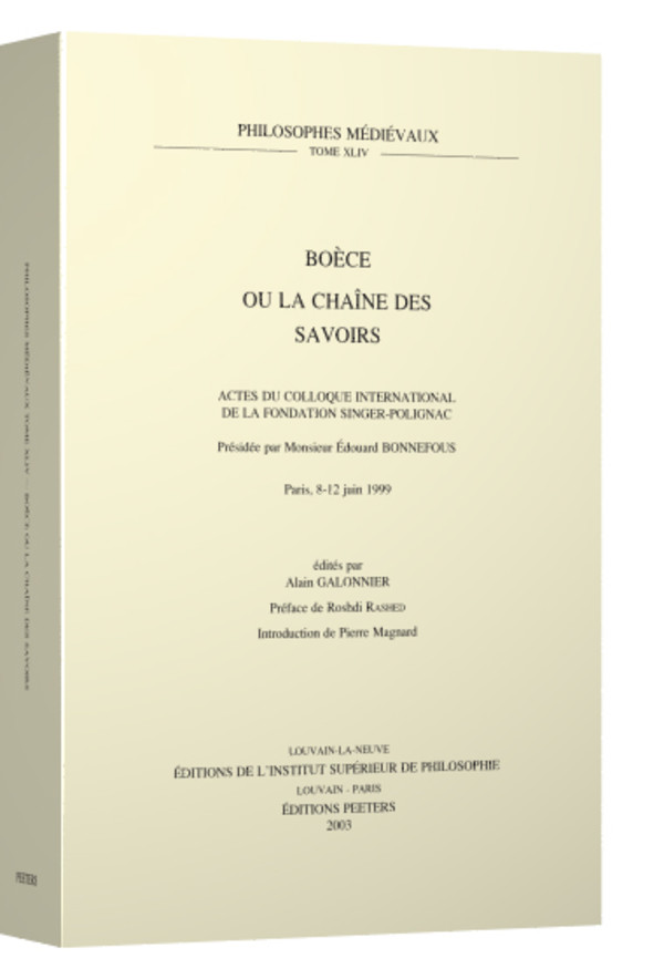 Boèce ou la chaîne des savoirs