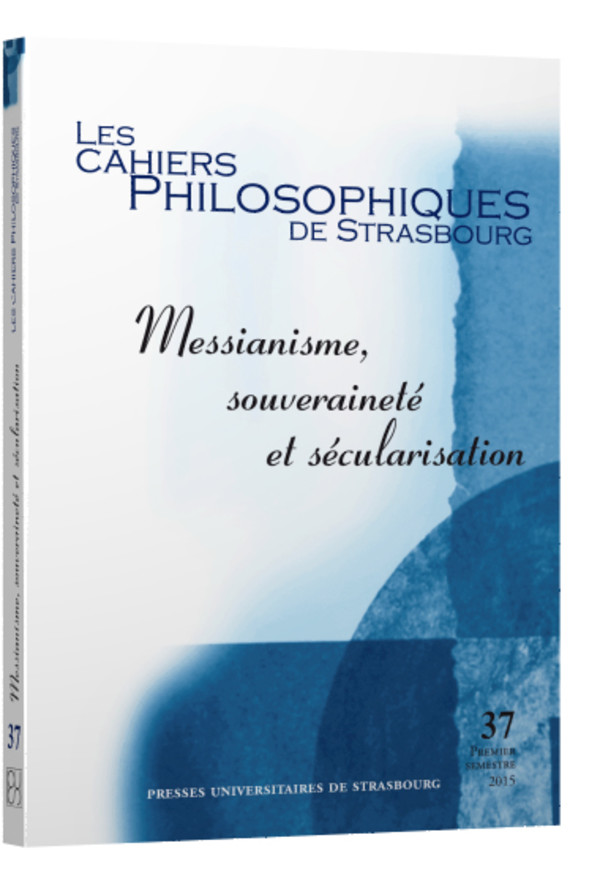 Messianisme, souveraineté et sécularisation