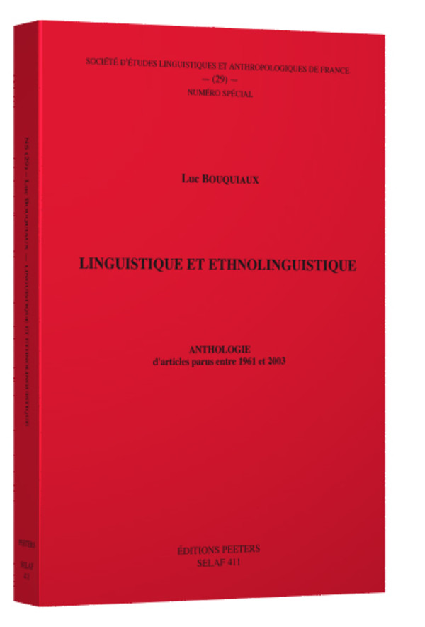 Linguistique et ethnolinguistique