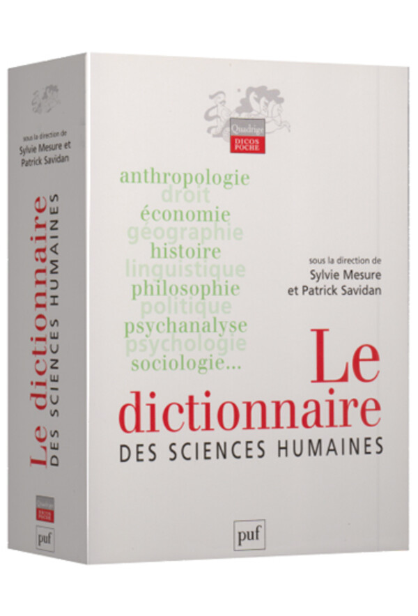 Le dictionnaire des sciences humaines