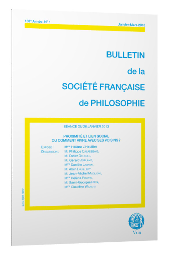 Proximité et lien social