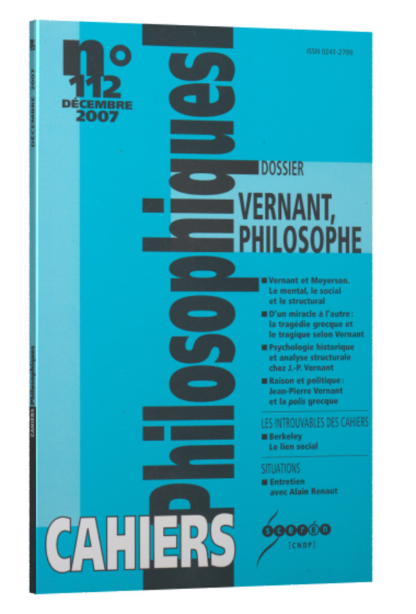 Vernant, philosophe