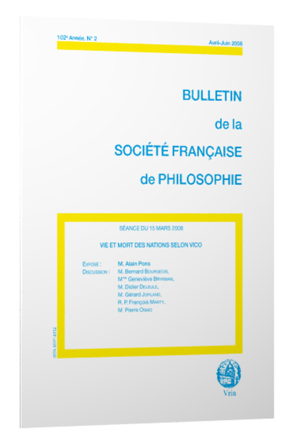Vie et mort des nations selon Vico