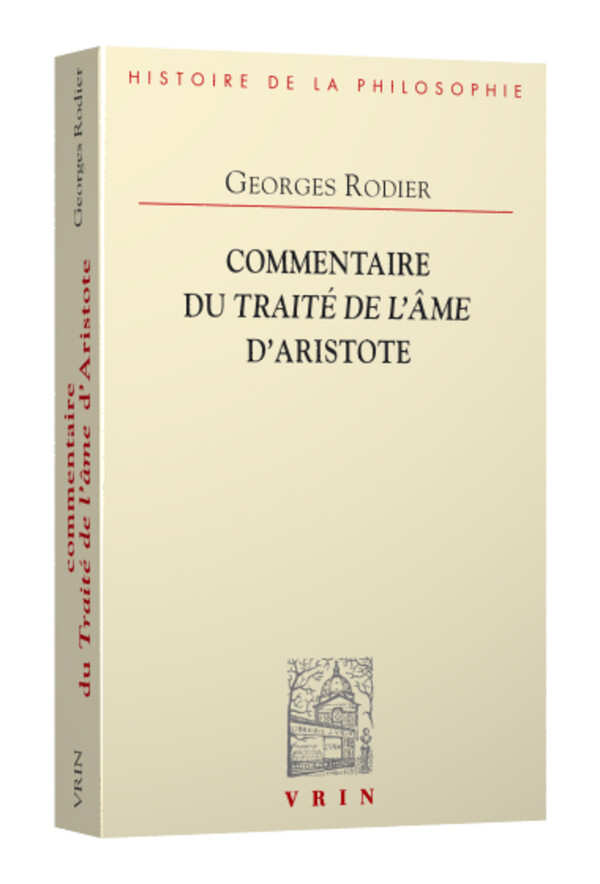Commentaire du Traité de l’âme d’Aristote