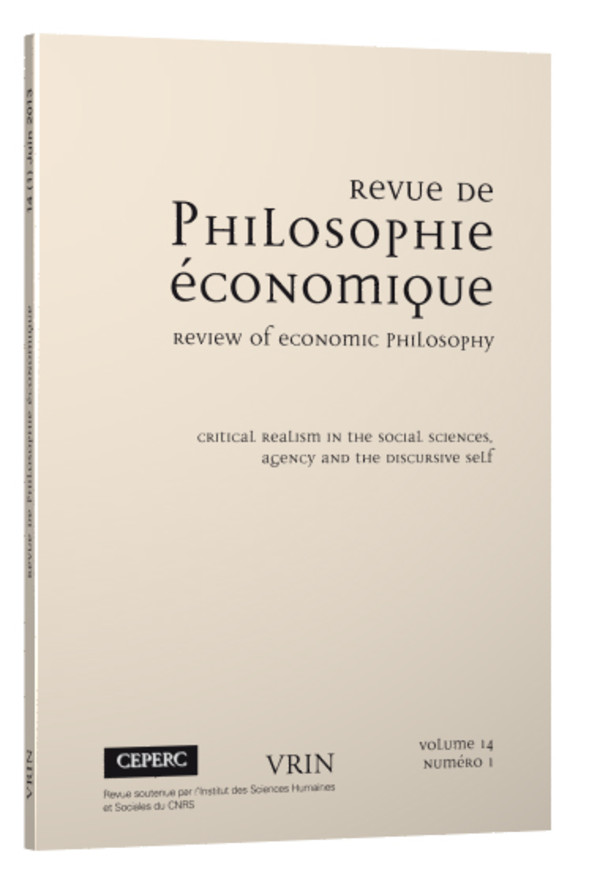 Étudier la pensée économique par le prisme de l’épistémologie historique Examining Economic Thought through the Prism of Historical Epistemology