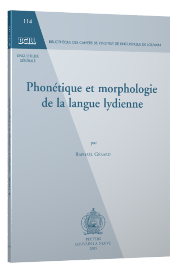 Phonétique et morphologie de la langue lydienne