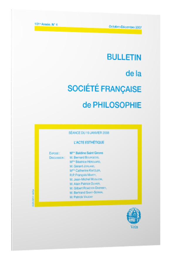L’acte esthétique