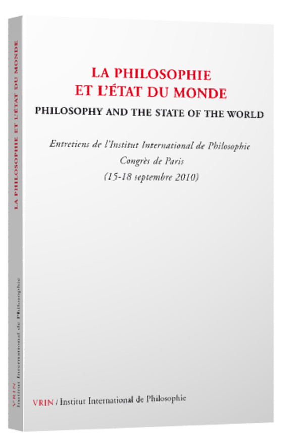 La philosophie et l’état du monde