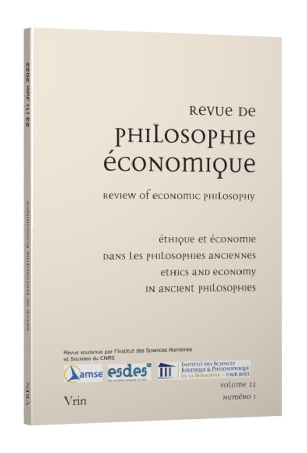 La philosophie économique en Chine