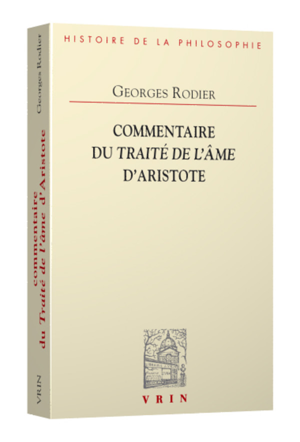 Commentaire du Traité de l’âme d’Aristote