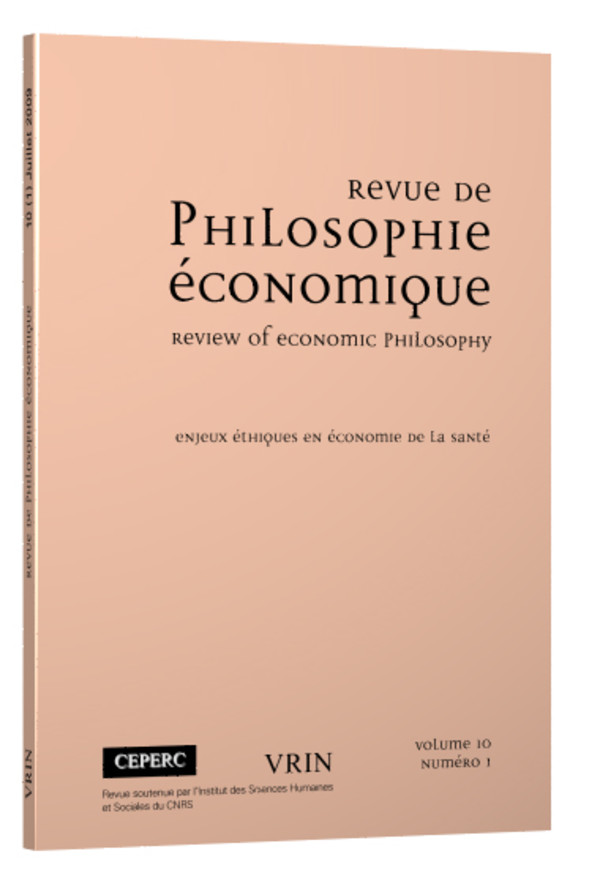 Enjeux éthiques en économie de la santé