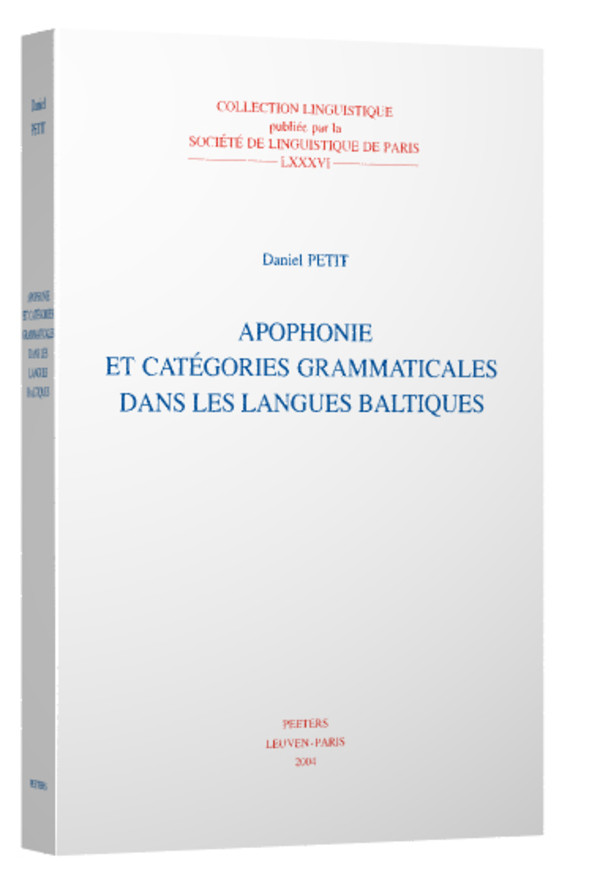 Apophonie et catégories grammaticales dans les langues baltiques