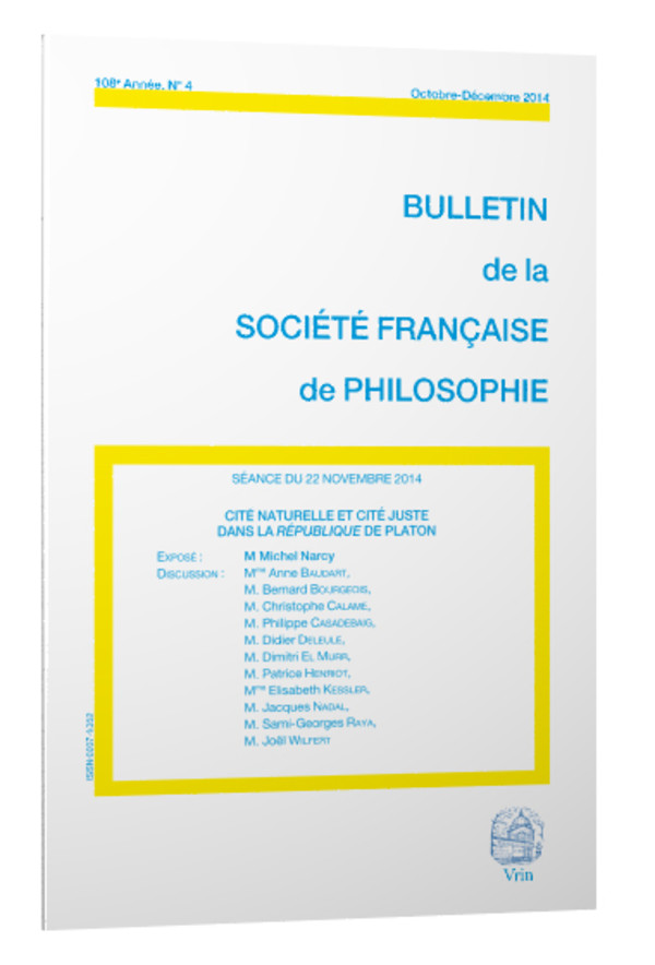 Cité naturelle et cité juste dans la République de Platon