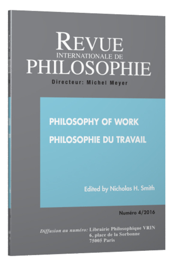 Philosophy of Work / Philosophie du travail