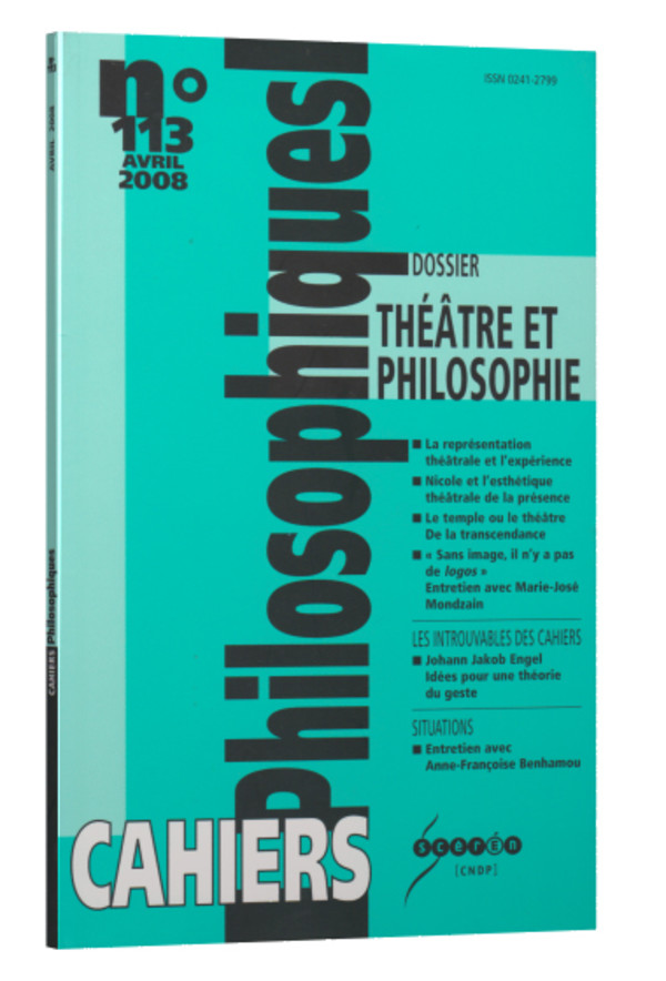 Théâtre et philosophie