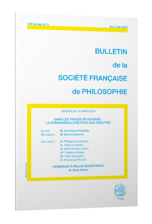 Dans les traces de Husserl : la phénoménologie face aux idéalités