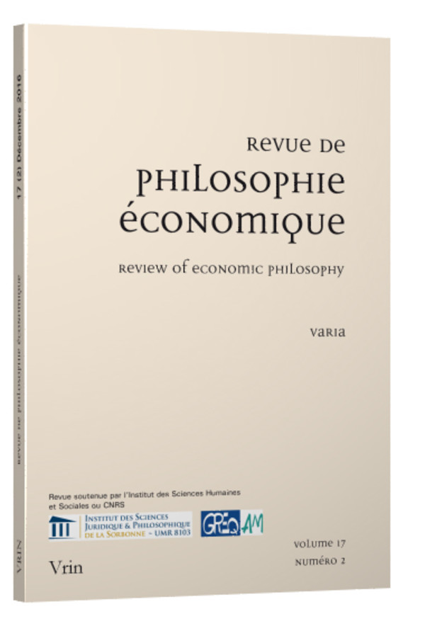 La philosophie économique en Chine