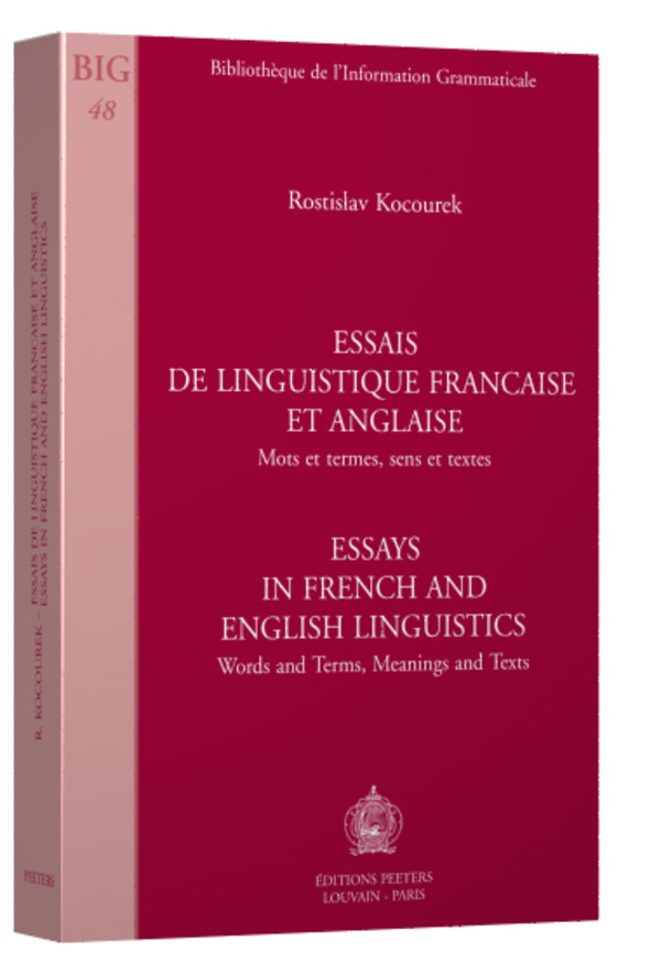 Essais de linguistique française et anglaise