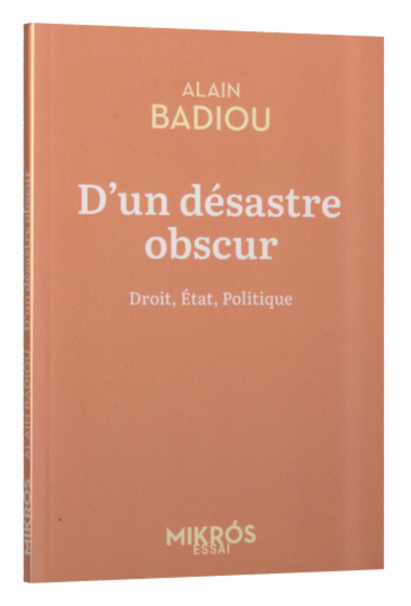 D’un désastre obscur