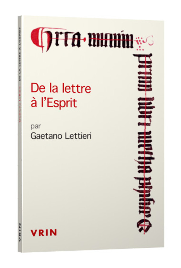 De la lettre à l’Esprit 