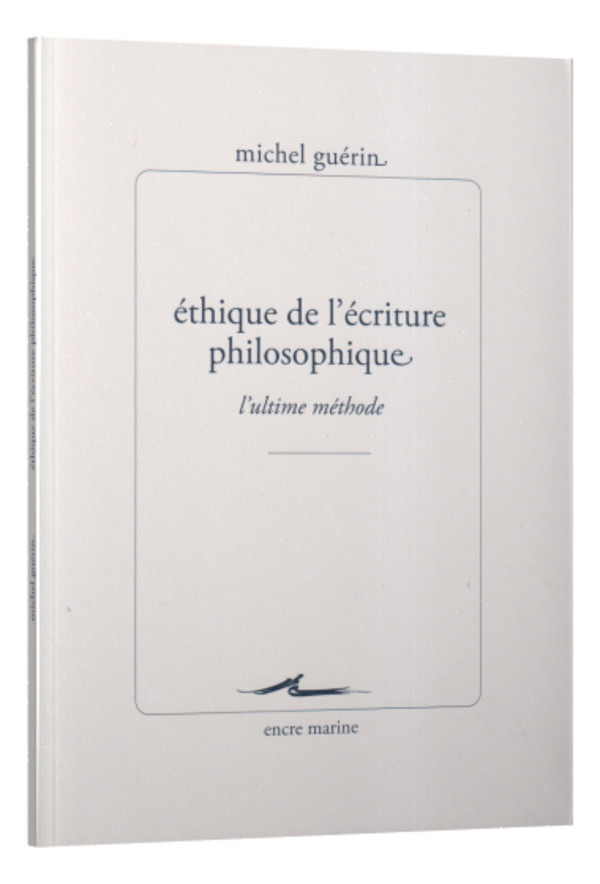 Ethique de l’écriture philosophique