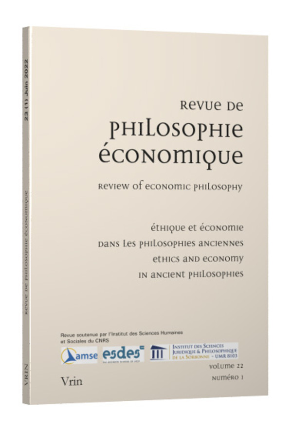 La philosophie économique en Chine